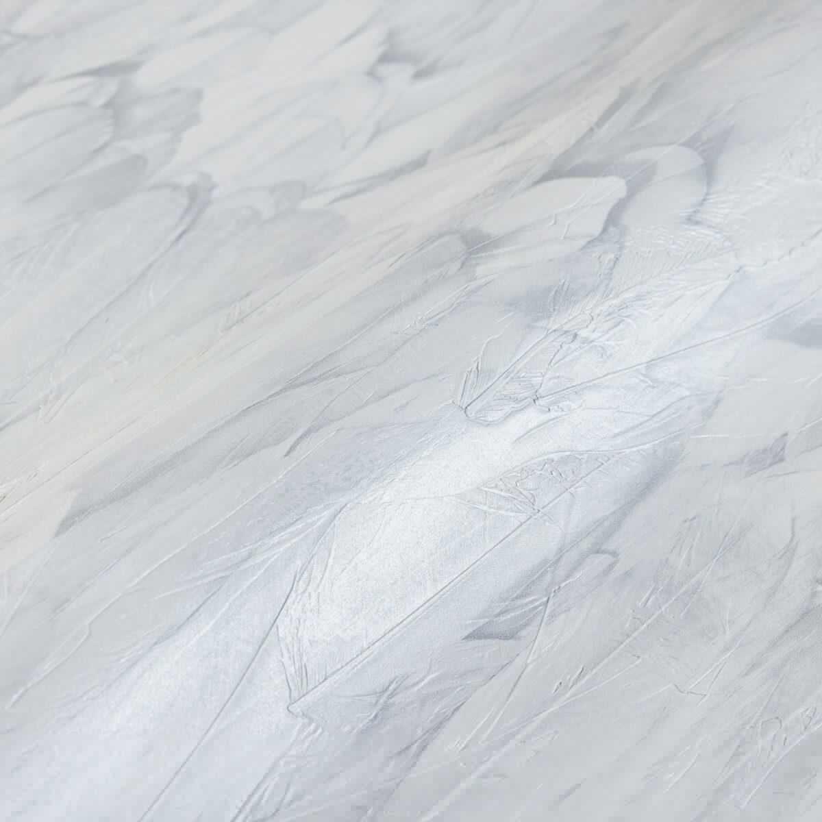 Modern Bird Feather Patterned Wallpaper White Code 9913-1 - Image 4