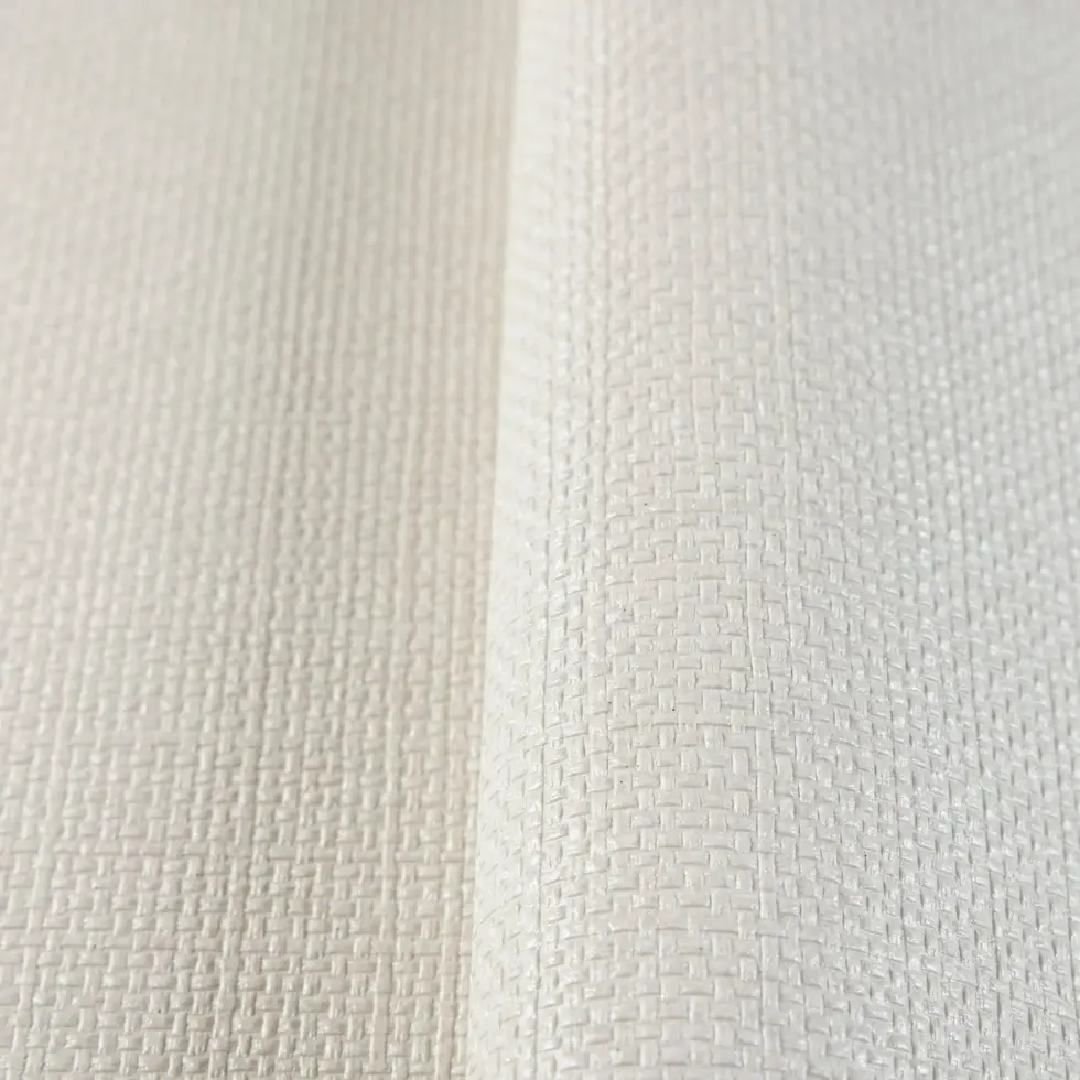 Rough Linen Fabric Texture Wallpaper White Code 3716-1 - Image 5