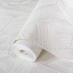 Hexagon Wallpaper White Code 1211-4