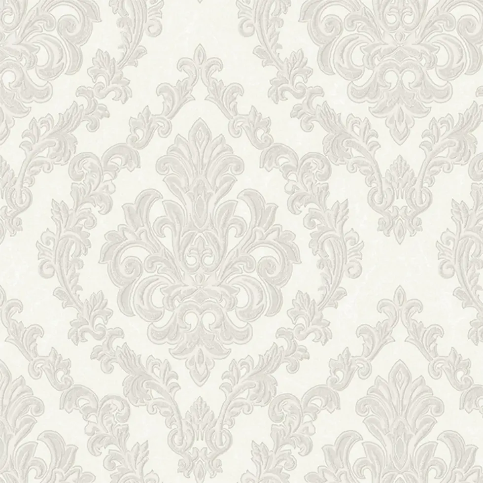 Rich Damask Design Wallpaper White Code 1405-1 - Image 6