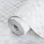 Minimalist Design Wallpaper White Code 1103-1