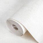 Classic Plain Wallpaper White Code 9908-1