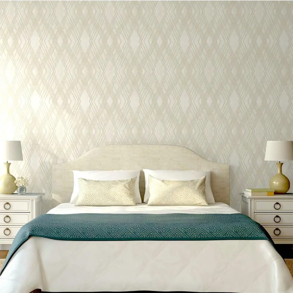 Geometric Wallpaper White Code 1213-1 - Image 5