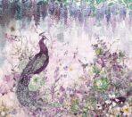 Colorful Peacock Design MURAL WALLPAPER, Available in Various Paper Texture, Code A300. It is Produced as 105 CM WIDE ROLL PANELS. - Image 2