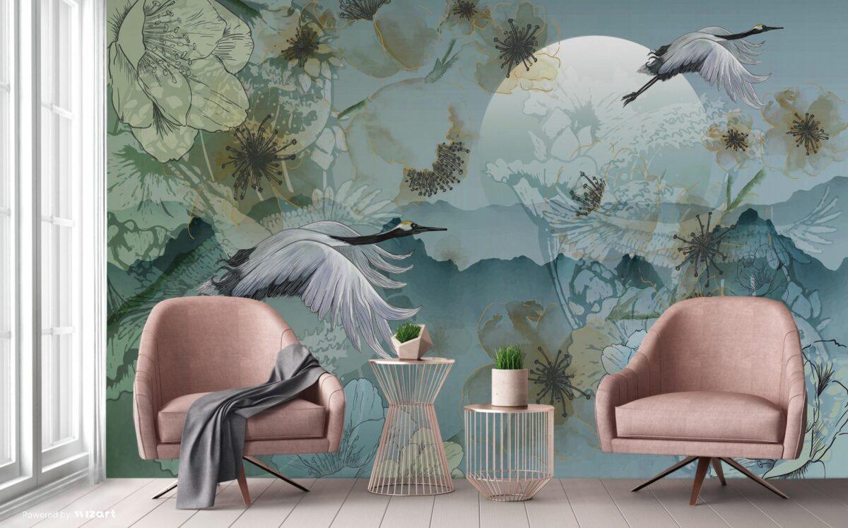 Modern Style Design MURAL WALLPAPER, Available in Various Paper Texture, Code A304. It is Produced as 105 CM WIDE ROLL PANELS. - Image 6