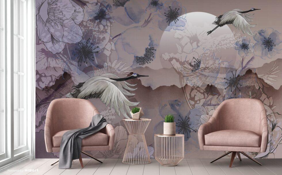 Modern Style Design Vinyl, FABRIC BACK Wall Mural in Different Texture - Code A304 - Image 7