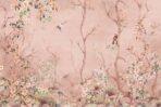 Flowers Pattern Design, VINYL FABRIC TEXTILE Wall Mural in Different Texture, Code A305. It is produced as ONE PIECE WITHOUT JOINT.