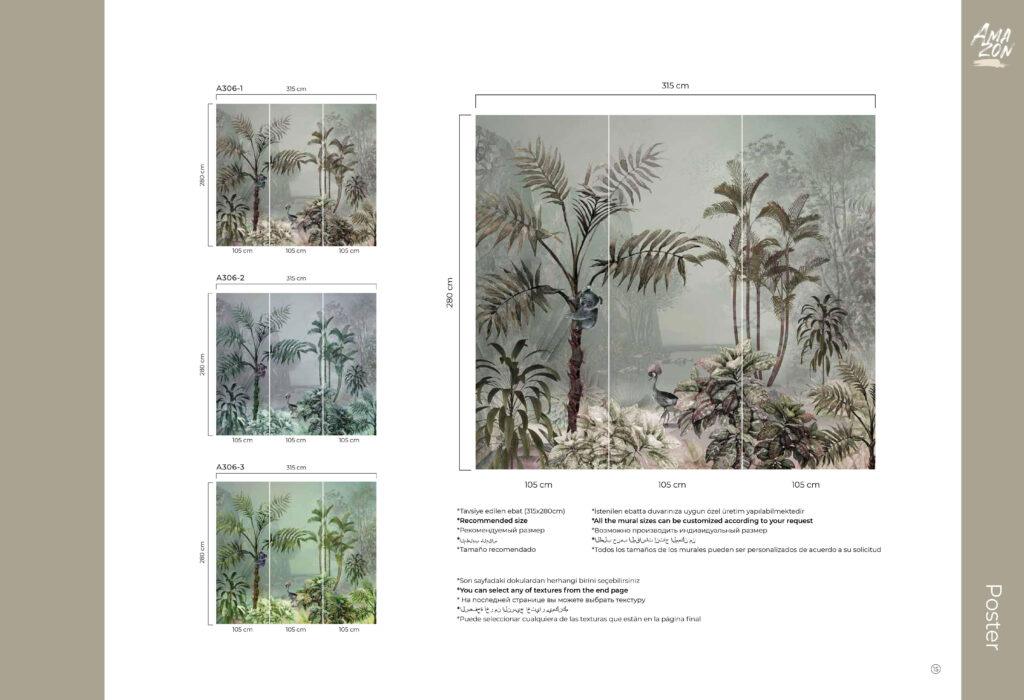 Trend Design MURAL WALLPAPER, Available in Various Paper Texture, Code A306. It is Produced as 105 CM WIDE ROLL PANELS. - Image 7
