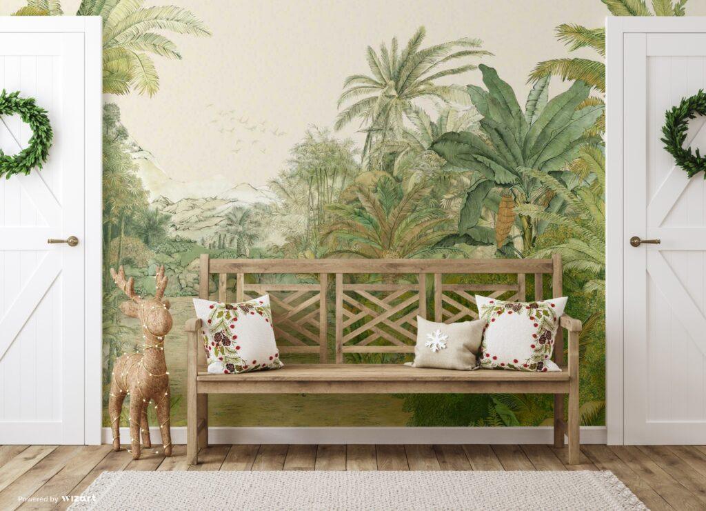Amazon Forests Design MURAL WALLPAPER, Available in Various Paper Texture, Code A308. It is Produced as 105 CM WIDE ROLL PANELS. - Image 5