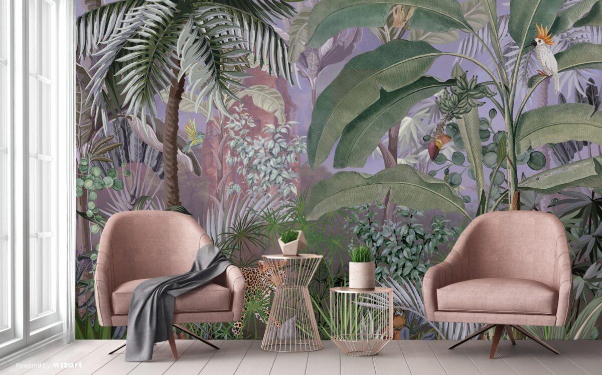 Leopard Pattern Design, VINYL FABRIC TEXTILE Wall Mural in Different Texture, Code A309. It is produced as ONE PIECE WITHOUT JOINT. - Image 6