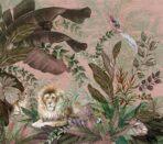 Lion Patterned Design, VINYL FABRIC TEXTILE Wall Mural in Different Texture, Code A310. It is produced as ONE PIECE WITHOUT JOINT. - Image 2