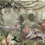 Tiger Design MURAL WALLPAPER, Available in Various Paper Texture, Code A311. It is Produced as 105 CM WIDE ROLL PANELS.