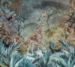 Giraffe Design MURAL WALLPAPER, Available in Various Paper Texture, Code A312. It is Produced as 105 CM WIDE ROLL PANELS.