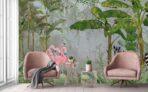 Zebra Patterned Design MURAL WALLPAPER, Available in Various Paper Texture, Code A313. It is Produced as 105 CM WIDE ROLL PANELS. - Image 5