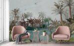 Sea and Trees Design, VINYL FABRIC TEXTILE Wall Mural in Different Texture, Code A318. It is produced as ONE PIECE WITHOUT JOINT. - Image 5