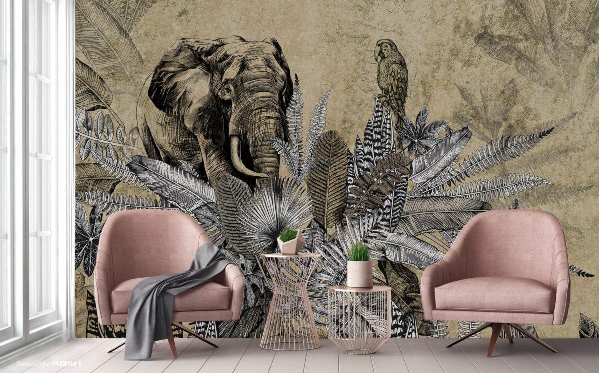 Amazon Poster with Original Design, VINYL FABRIC TEXTILE Wall Mural in Different Texture, Code A321. It is produced as ONE PIECE WITHOUT JOINT. - Image 6