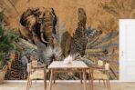 Amazon Poster with Original Design MURAL WALLPAPER, Available in Various Paper Texture, Code A321. It is Produced as 105 CM WIDE ROLL PANELS. - Image 7