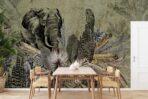 Amazon Poster with Original Design, VINYL FABRIC TEXTILE Wall Mural in Different Texture, Code A321. It is produced as ONE PIECE WITHOUT JOINT. - Image 5