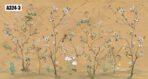 Spring Blossoms Design, VINYL FABRIC TEXTILE Wall Mural in Different Texture, Code A324. It is produced as ONE PIECE WITHOUT JOINT. - Image 4