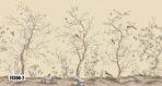 Flowers And Birds Design Mural WALLPAPER, Available in Various Paper Texture, Code FJ304. It is Produced as 105 CM WIDE ROLL PANELS. - Image 2