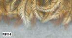 Palm Leaves Pattern Design Mural WALLPAPER, Available in various Paper Texture, Code FJ312. It is Produced as 105 CM Wide Roll Panels. - Image 4