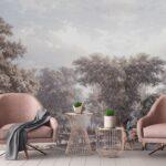 Forest Landscape Design Mural WALLPAPER, Available in various Paper Texture, Code FJ314. It is Produced as 105 CM Wide Roll Panels.