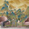 Mountains Design Mural WALLPAPER, Available in various Paper Texture, Code FJ318. It is Produced as 105 CM WIDE ROLL PANELS. - Image 5