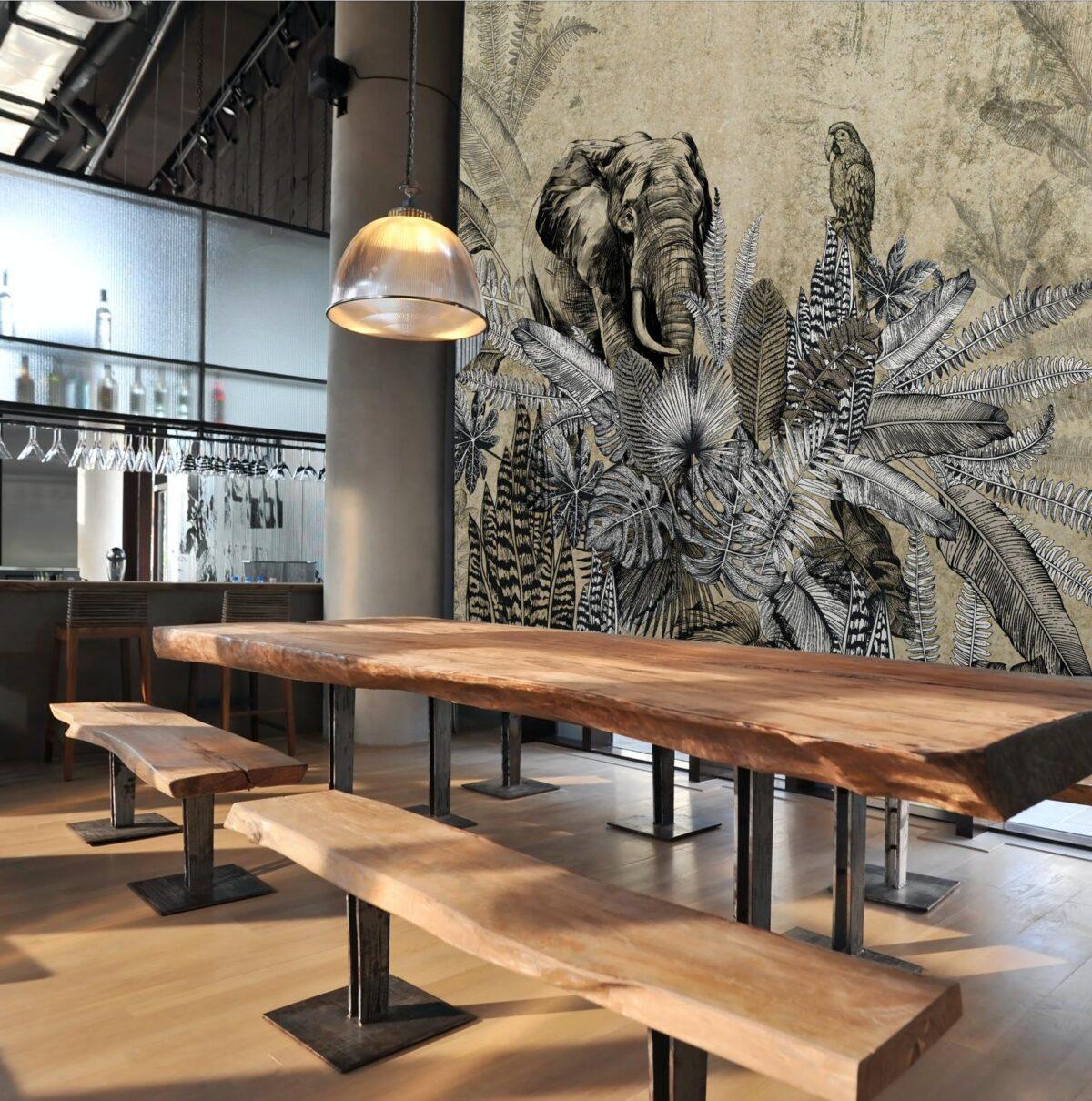 Amazon Poster with Original Design, VINYL FABRIC TEXTILE Wall Mural in Different Texture, Code A321. It is produced as ONE PIECE WITHOUT JOINT. - Image 8