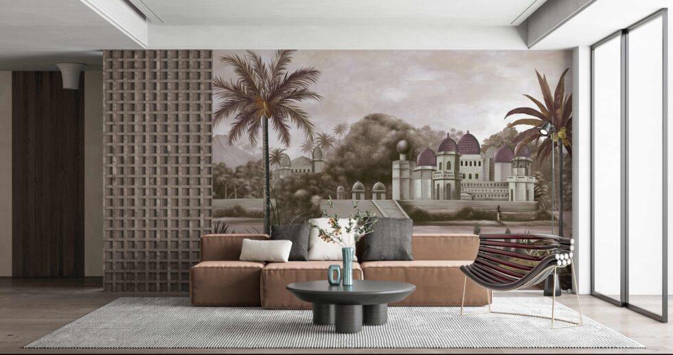 Landscape Pattern Design Mural WALLPAPER in Different Texture - Code FJ311 - Image 5