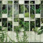 Fresh Green Tropical Leaves MURAL WALLPAPER, Available in Various Paper Texture, Code M706. It is Produced as 105 CM WIDE ROLL PANELS.