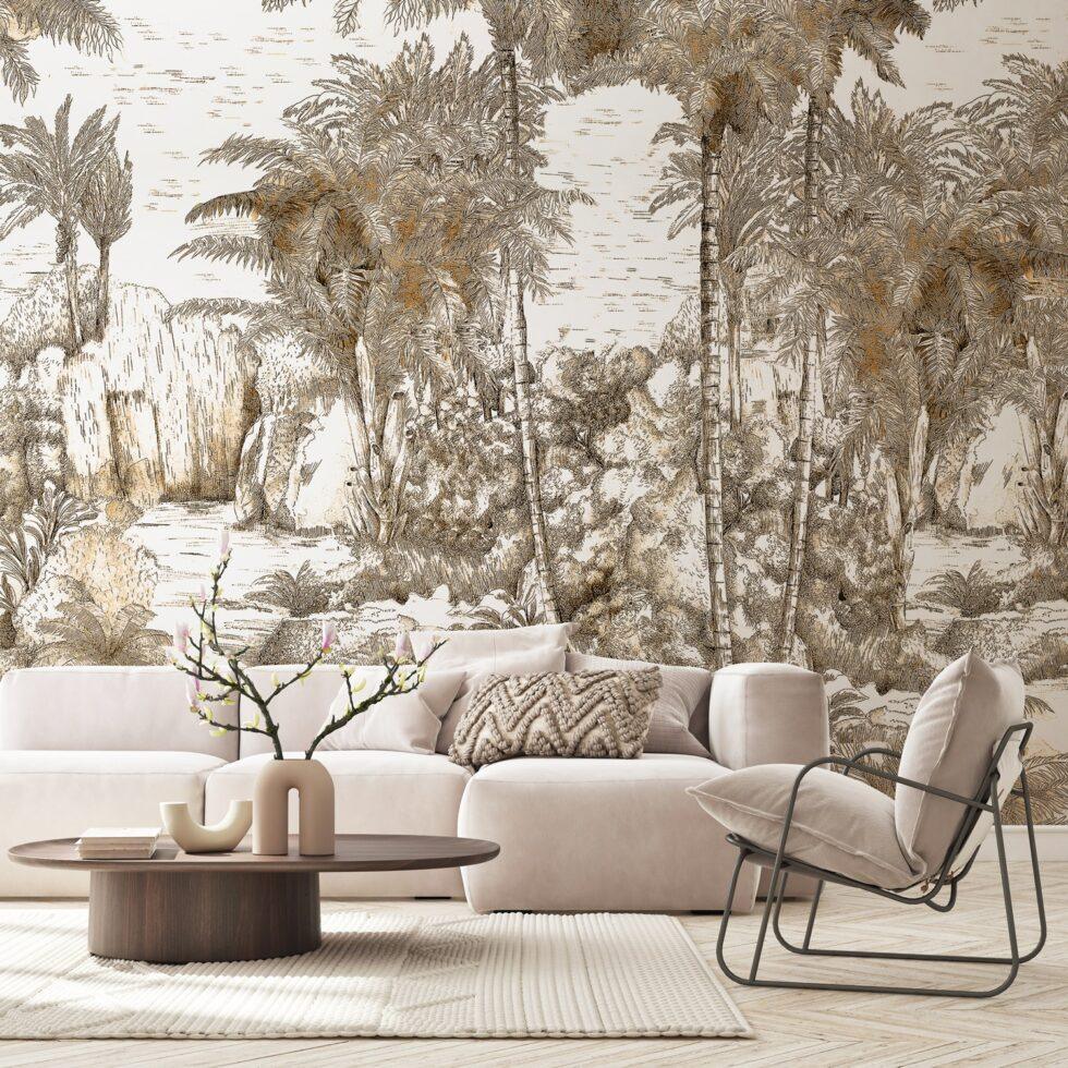 Jungle Design Mural WALLPAPER in Different Texture - Code SE301