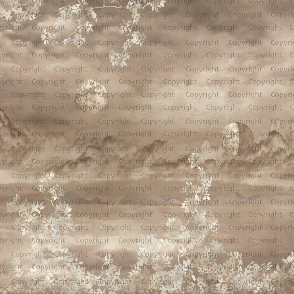 Galaxy Design MURAL WALLPAPER, Available in Various Paper Texture, Code SE303. It is Produced as 105 CM WIDE ROLL PANELS. - Image 2