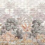 Colorful Jungle Design MURAL WALLPAPER, Available in Various Paper Texture, Code SE304. It is Produced as 105 CM WIDE ROLL PANELS. - Image 3