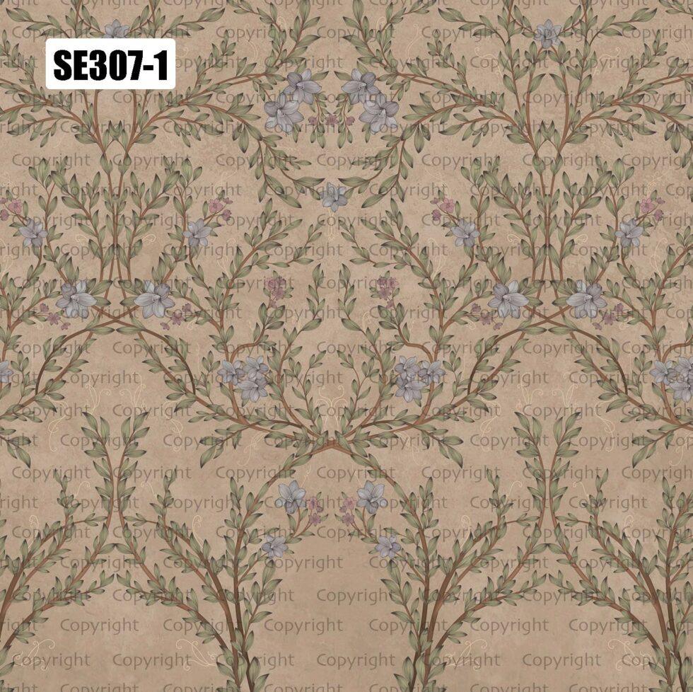 Floral and Leaf Design Mural WALLPAPER in Different Texture Code SE307 - Image 2