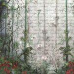Tropical Nature Design, VINYL FABRIC TEXTILE Wall Mural in Different Texture, Code SE308. It is produced as ONE PIECE WITHOUT JOINT.