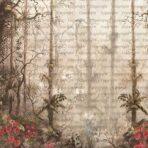 Tropical Nature Design, VINYL FABRIC TEXTILE Wall Mural in Different Texture, Code SE308. It is produced as ONE PIECE WITHOUT JOINT. - Image 2
