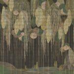 Abstract Mediterranean Cypress Tree Design MURAL WALLPAPER, Available in Various Paper Texture, Code SE309. It is Produced as 105 CM WIDE ROLL PANELS.