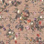 Floral Design, VINYL FABRIC TEXTILE Wall Mural in Different Texture, Code SE315. It is produced as ONE PIECE WITHOUT JOINT.