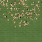 Floral and Bird Detailed Design, VINYL FABRIC TEXTILE Wall Mural in Different Texture, Code SE316. It is produced as ONE PIECE WITHOUT JOINT. - Image 2