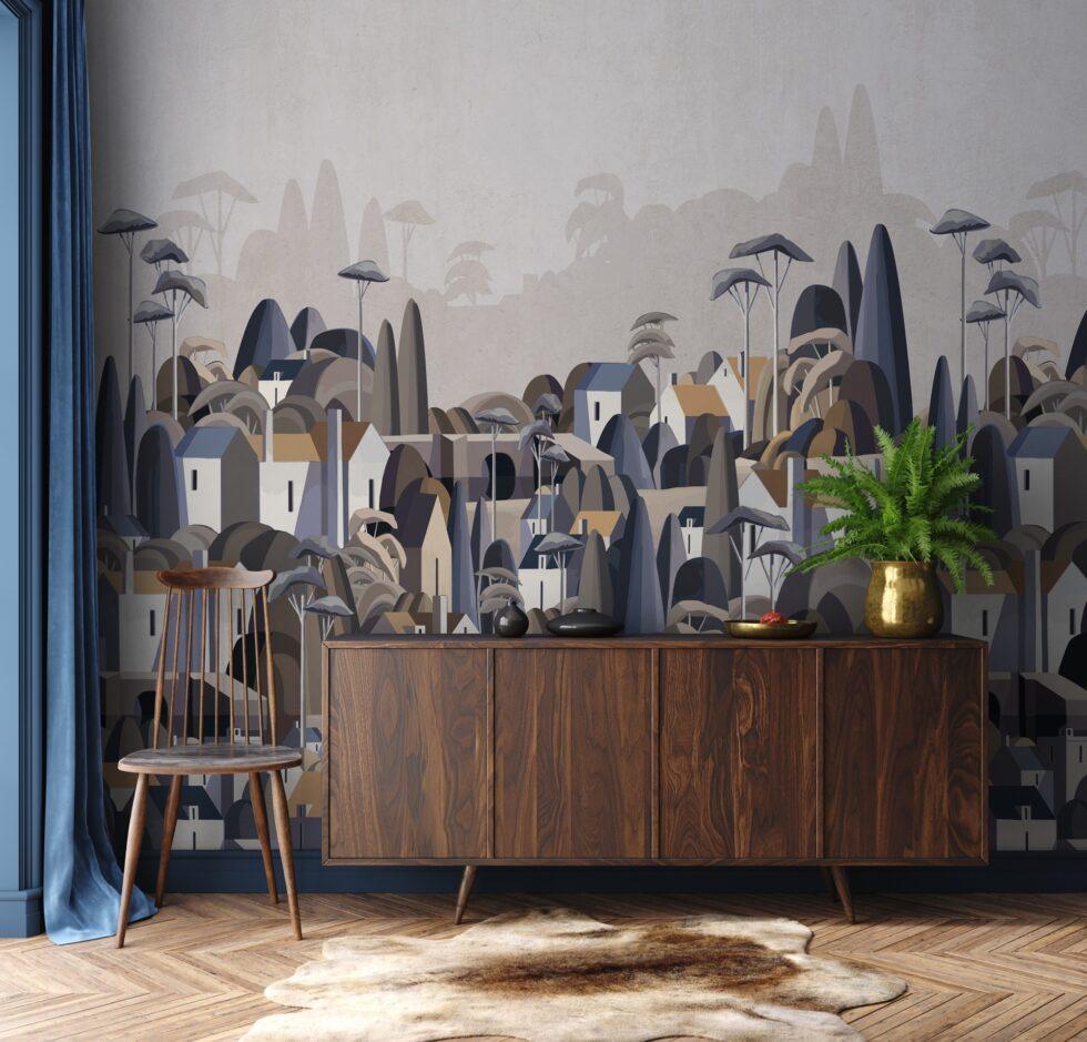 Scandinavian House Design Mural WALLPAPER in Different Texture Code SE318 - Image 6