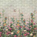 Floral Design, VINYL FABRIC TEXTILE Wall Mural in Different Texture, Code SE320. It is produced as ONE PIECE WITHOUT JOINT. - Image 2