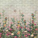 Floral Design MURAL WALLPAPER, Available in Various Paper Texture, Code SE320. It is Produced as 105 CM WIDE ROLL PANELS.