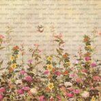 Floral Design, VINYL FABRIC TEXTILE Wall Mural in Different Texture, Code SE320. It is produced as ONE PIECE WITHOUT JOINT. - Image 3