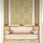 Damask Pattern Wallpaper Gold Yellow Code 6802-3 - Image 2