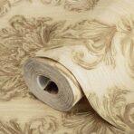 Damask Rich Ornament Wallpaper Gold Cream Code 6808-2