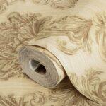Damask Rich Ornament Wallpaper Gold Cream Code 6808-2