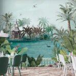 Sea and Trees Design, VINYL FABRIC TEXTILE Wall Mural in Different Texture, Code A318. It is produced as ONE PIECE WITHOUT JOINT. - Image 7