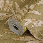 Leaf Pattern Wallpaper Green Code 1012-3