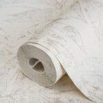 Leaf Pattern Wallpaper White Code 1012-1