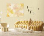 *Modern Plain Pattern Wallpaper, Colour light Cream Code 24204-2 - Image 4